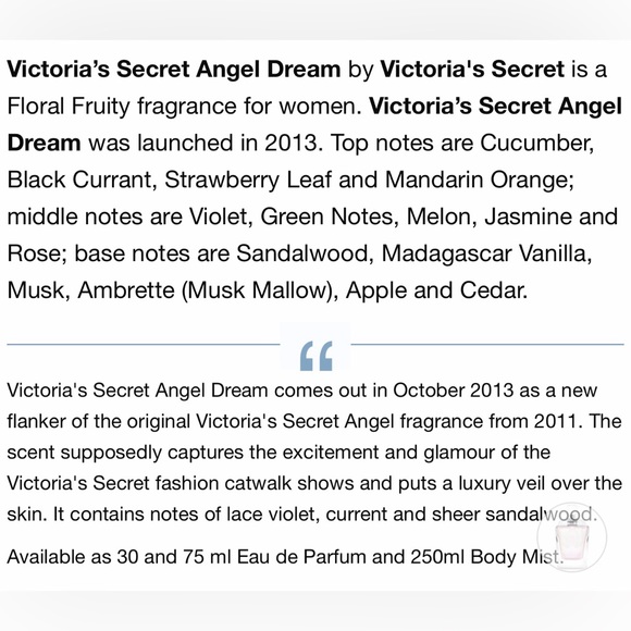 Victoria Secret Angel Dream perfume - Picture 6 of 7